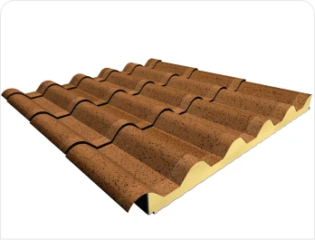 Panel sandwich imitación teja para un acabado estético y resistente